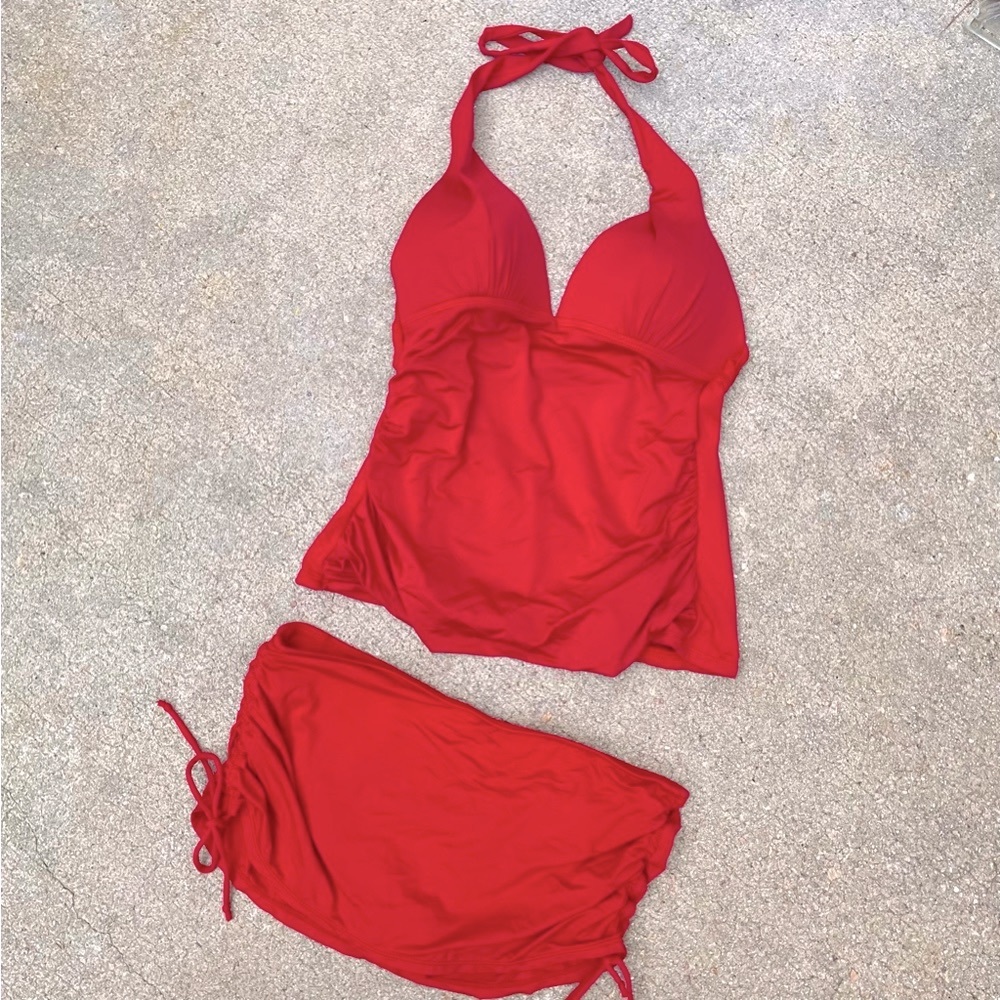 Cole of California 50’s 2-Piece Tankini/Skirt 10